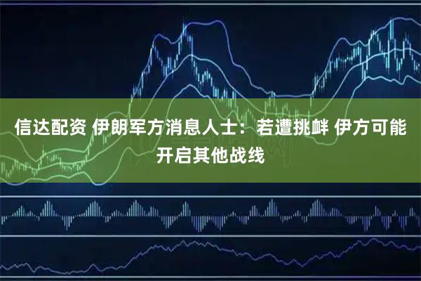 信达配资 伊朗军方消息人士：若遭挑衅 伊方可能开启其他战线