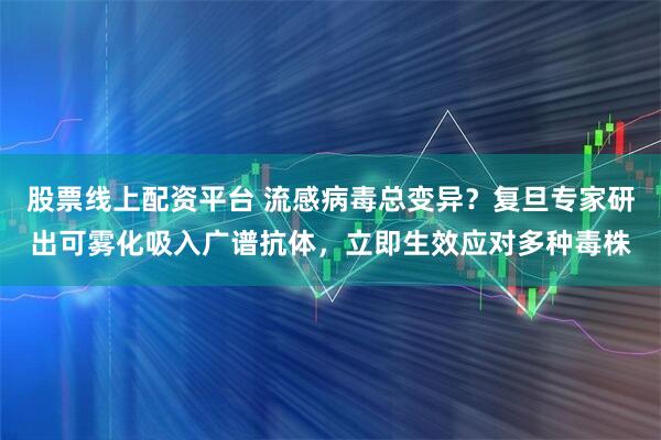 股票线上配资平台 流感病毒总变异？复旦专家研出可雾化吸入广谱抗体，立即生效应对多种毒株