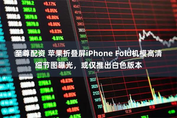 至尊配资 苹果折叠屏iPhone Fold机模高清细节图曝光，或仅推出白色版本